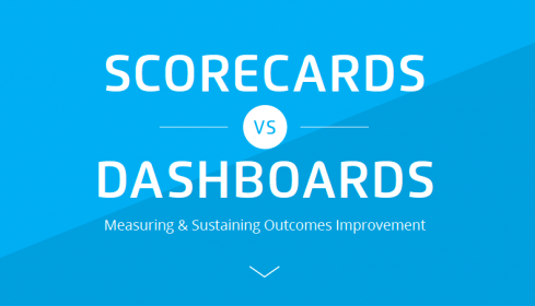 Scorecards vs Dashboards infographics cover