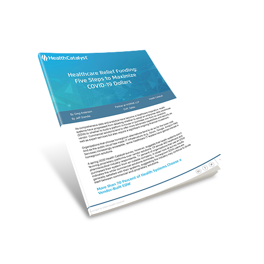 Healthcare Relief Funding Five Steps to Maximize COVID-19 Dollars white paper image