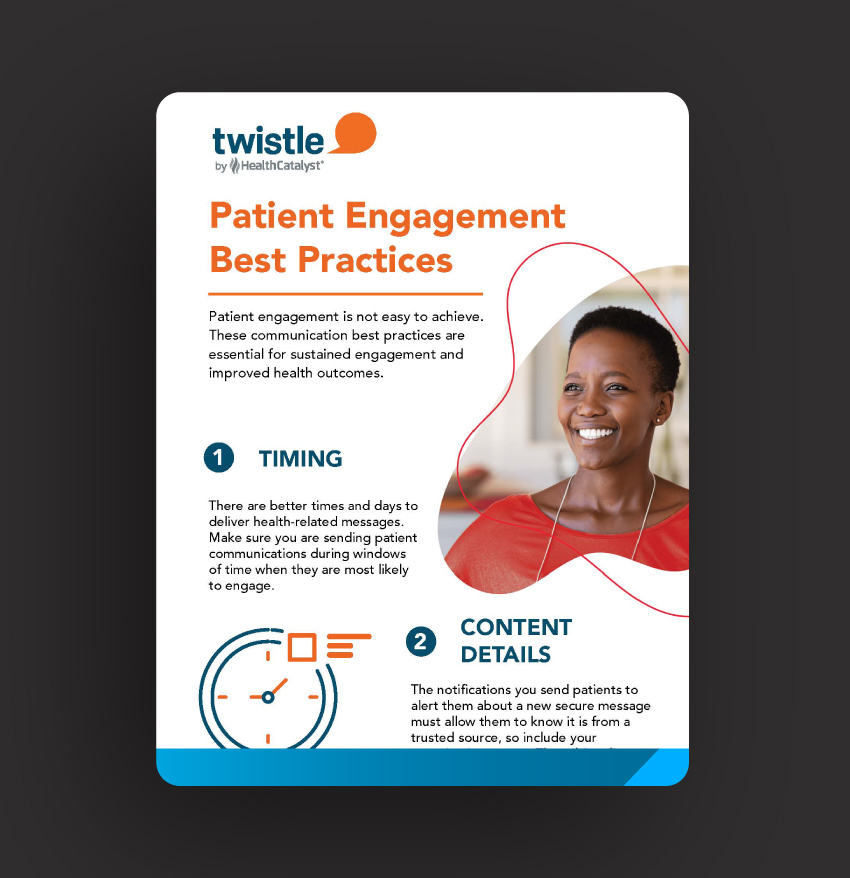 patient engagement best practices infographic ad