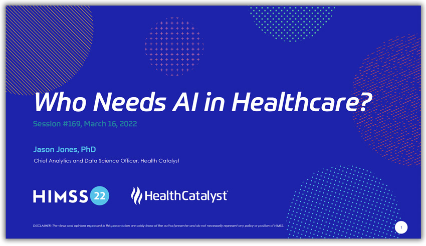 who needs ai in healthcare